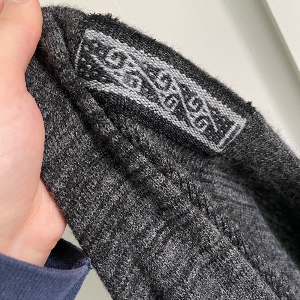 Paka Gray Wool Quarter Zip Sweater, Size XXS, New Without Tags - Picture 5 of 6